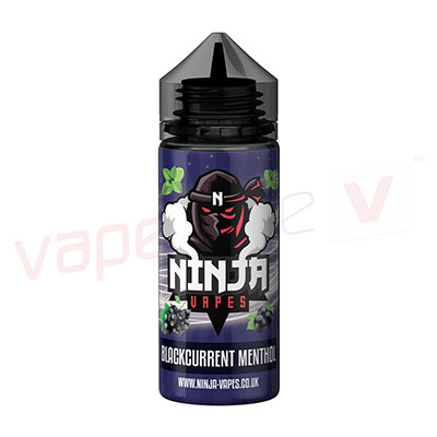 Blackcurrant Menthol by Ninja Vapes 120ml E-Liquid