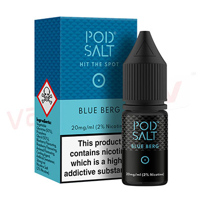 Box of 10 Blue Berg by Pod Salt 10ml E-liquid