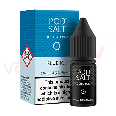 Box of 10 Blue Ice by Pod Salt 10ml E-liquid