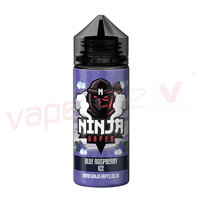 Blue Raspberry Ice 120ml 0mg by Ninja Vapes