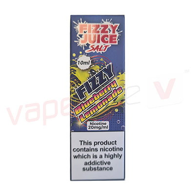 Box of 10 Blueberry Lemonade by Fizzy Juice Salt 10ml E-Liquid