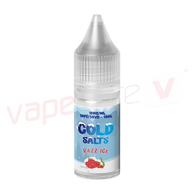 Box of 10 Cold Salts Razz Ice 10ml E-liquids