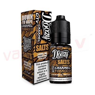 Box of 10 Doozy Vapes Caramel Tobacco 10ml E-liquid