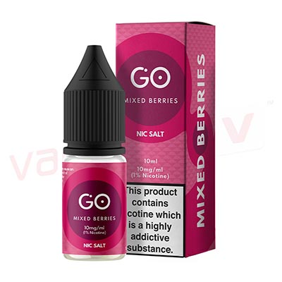Box of 10 Go Salts Mixed Berries 10ml E-liquid