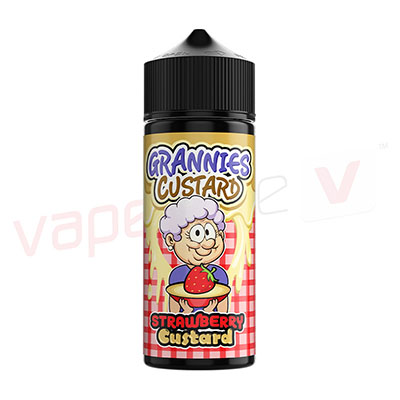 Grannies Custard Strawberry Custard 100ml E-liquid