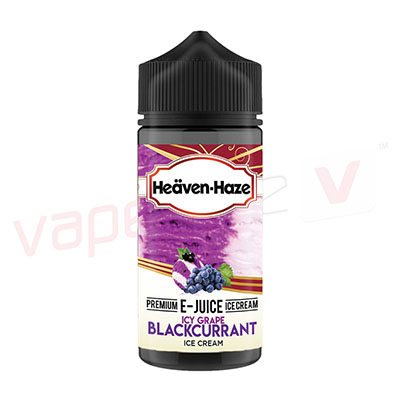 Icy Grape Blackcurrant Ice Cream by Heaven Haze 120ml E-Liquid