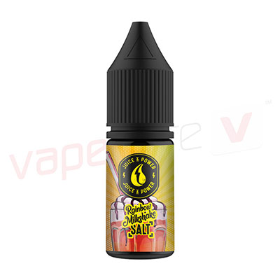Box of 10 Juice & Power Rainbow Milkshake Salt 10ml E-Liquid
