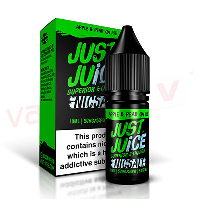Box of 10 Just Juice Apple & Pear On Ice 10ml 50:50 VG/PG