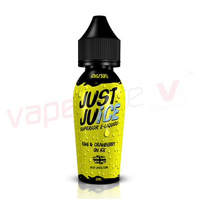 Just Juice Kiwi & Cranberry On Ice 60ml 0mg Shortfill E-Liquid