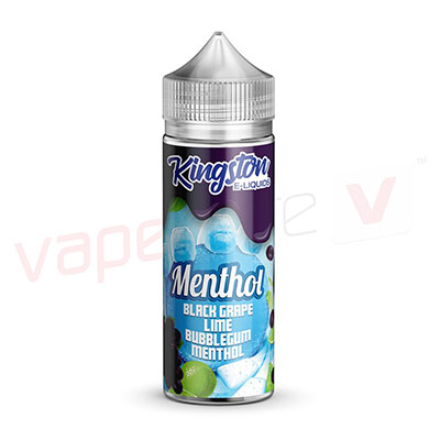 Kingston Eliquids Menthol Black Grape Lime Bubblegum Menthol 120ml E-liquid
