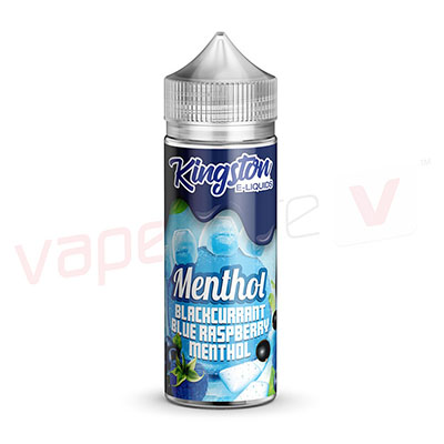 Kingston Eliquids Menthol Blackcurrant Blue Raspberry Menthol 120ml E-liquid