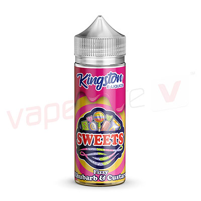 Kingston Eliquids Sweets Fizzy Rhubarb Custard 120ml E-liquid