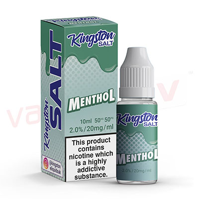 Box of 10 Kingston Salts Menthol 10ml E-liquid