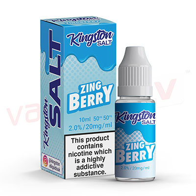 Box of 10 Kingston Salts Zingberry 10ml E-liquid