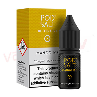 Box of 10 Mango Ice by Pod Salt 10ml E-liquid