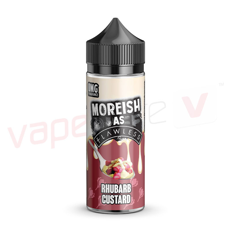 Moreish As Flawless Rhubarb Custard 100ml E-Liquid