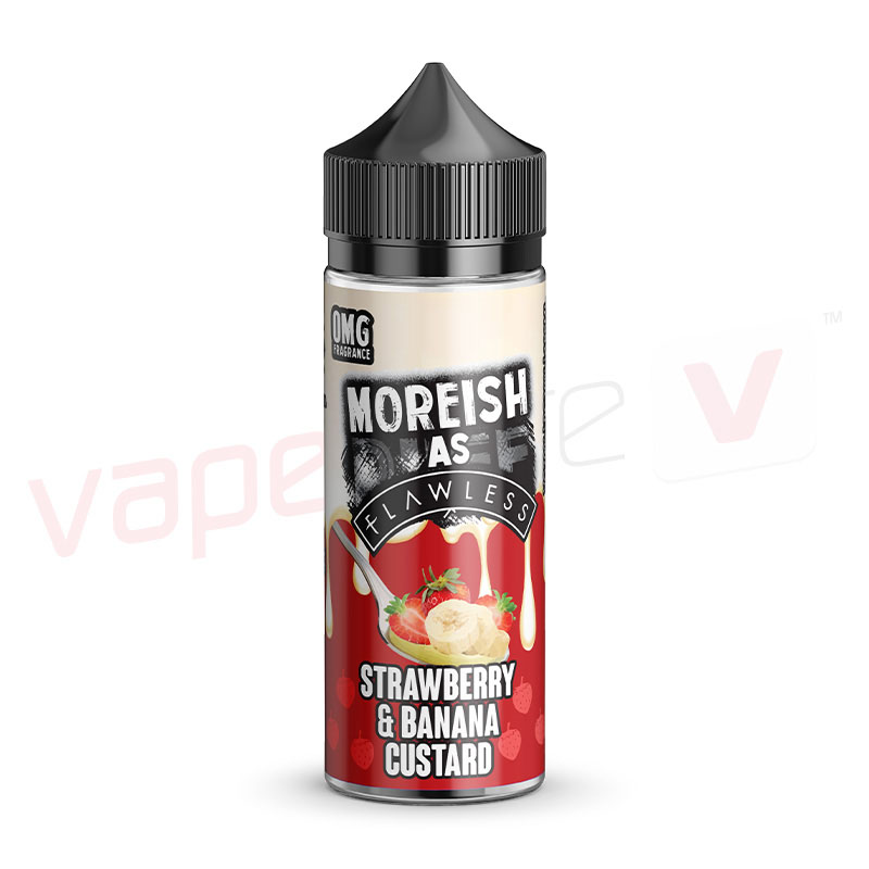 Moreish As Flawless Strawberry Banana Custard 100ml E-Liquid