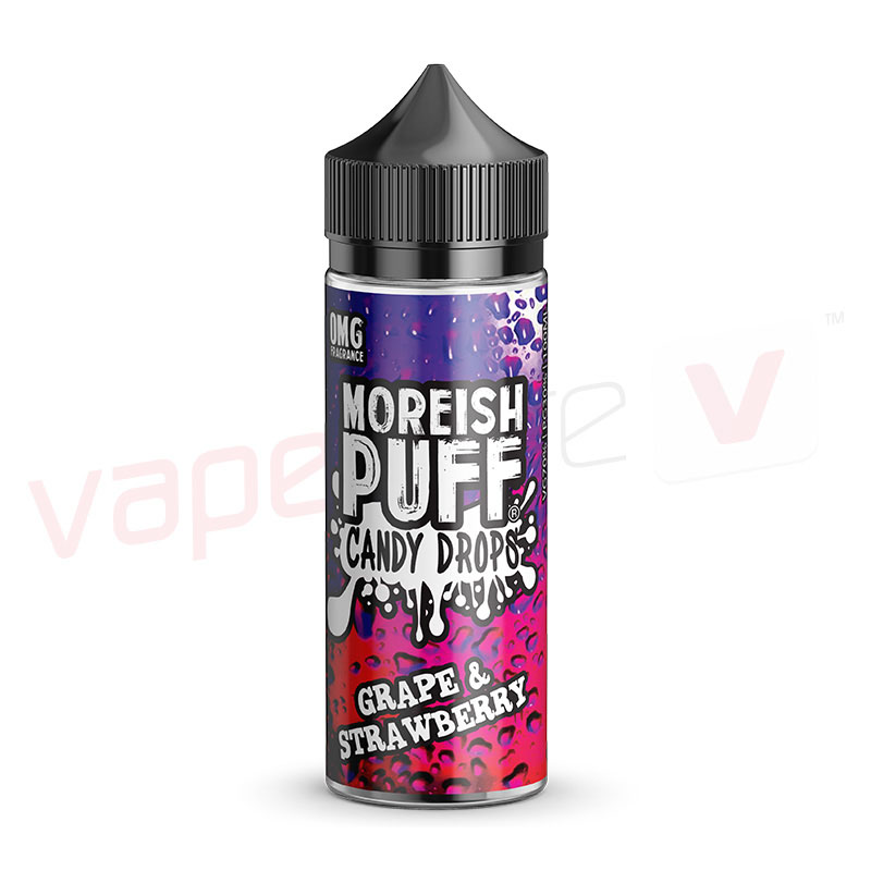 Moreish Puff Candy Drops Grape Strawberry 100ml 0mg Shortfill