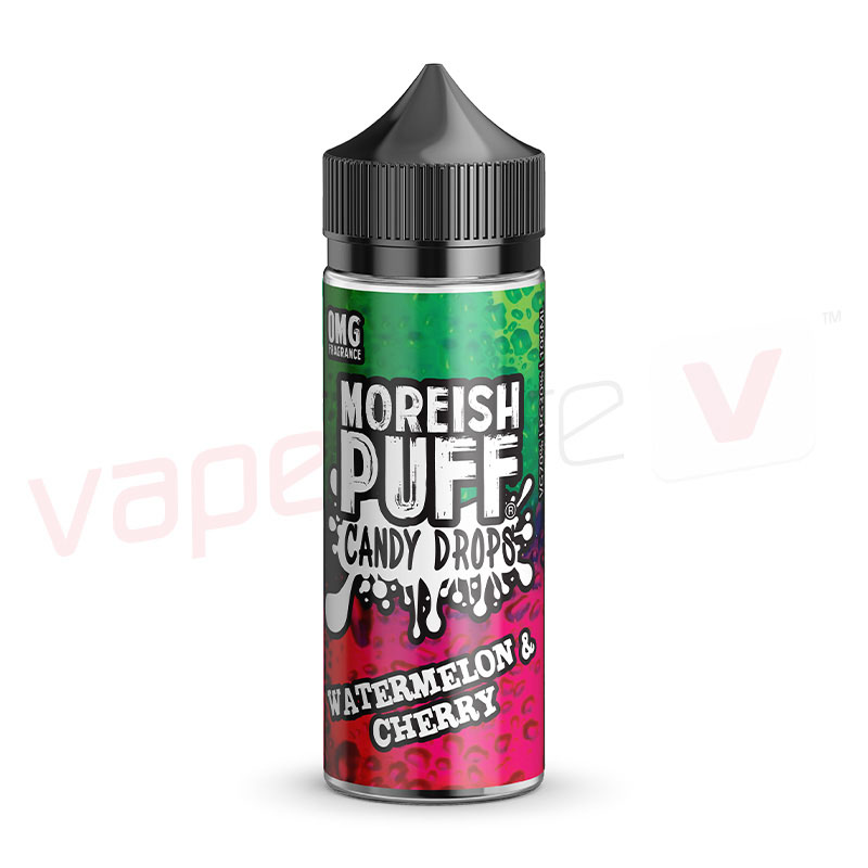 Moreish Puff Candy Drops Watermelon Cherry 100ml 0mg Shortfill