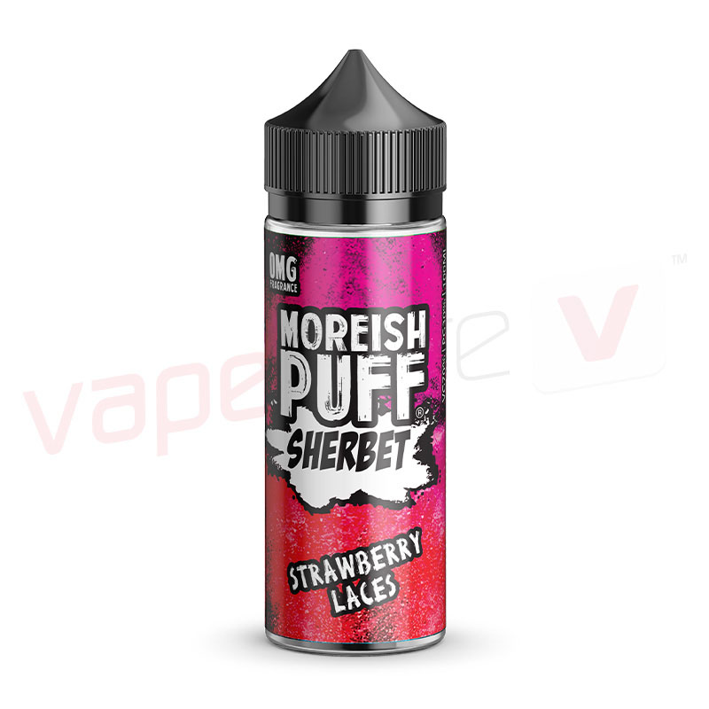 Moreish Puff Sherbet Strawberry Laces 100ml 0mg Shortfill