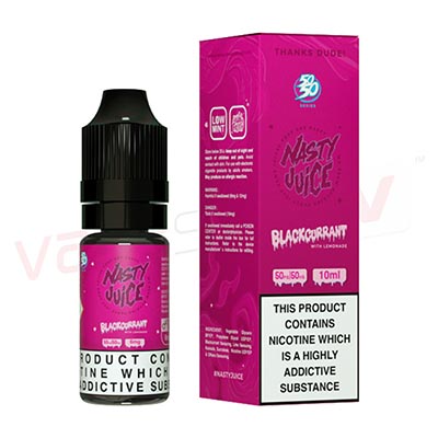 Nasty 5050 Blackcurrant with Lemonade