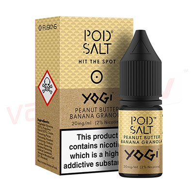 Box of 10 Peanut Butter Banana Granola by Pod Salt 10ml E-liquid