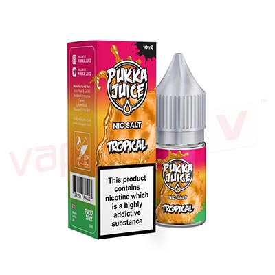 Box of 10 Pukka Juice Tropical 10ml Nic Salt