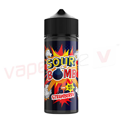 Sour Bomb Strawberry 120ml E-liquid