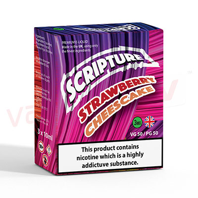 Strawberry Cheesecake by Scripture 10ml E-liquid