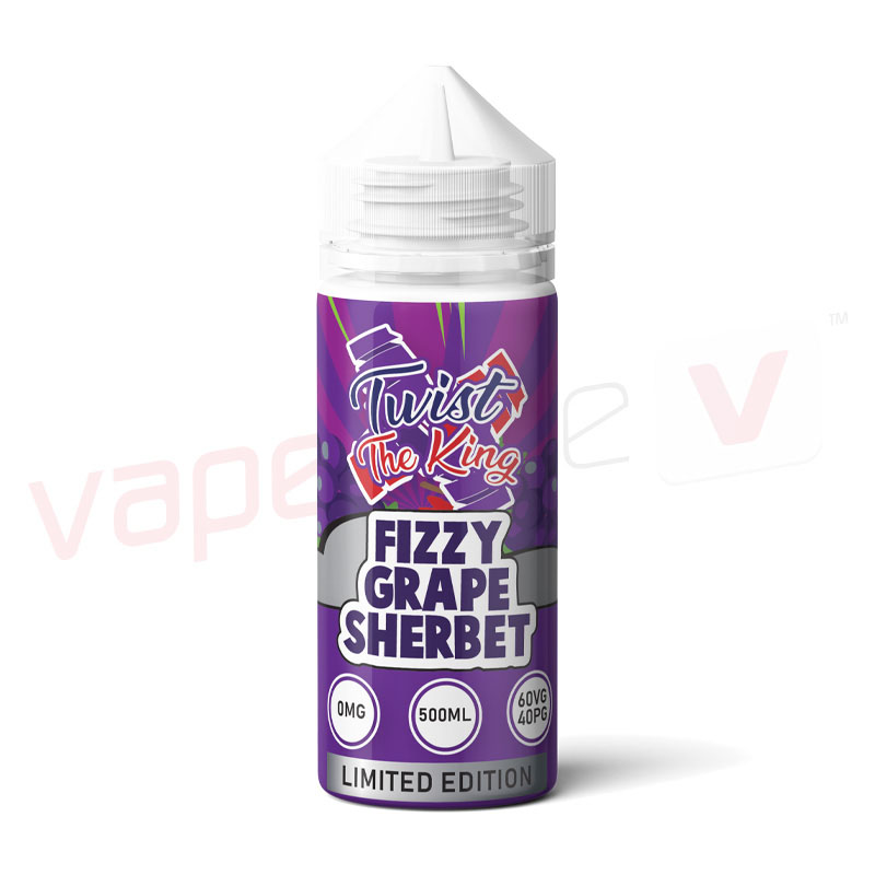Twist The King Fizzy Grape Sherbet 500ml E-liquid