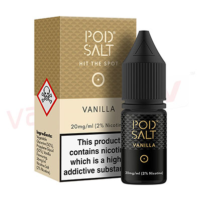 Box of 10 Vanilla by Pod Salt 10ml E-liquid
