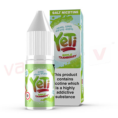 Box of 10 Yeti Apple Cranberry 10ml