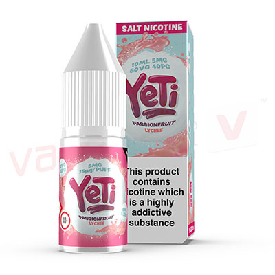 Box of 10 Yeti Passionfruit Lychee 10ml