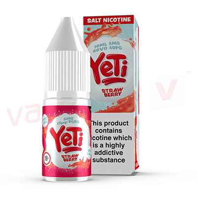 Box of 10 Yeti Strawberry 10ml