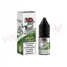 Box of 10 IVG Sour Green Apple 10ml Nic Salt E-liquid