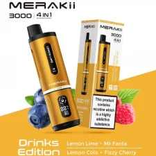 Merakii 3000 Puffs 4 in 1 Prefilled Vape Kit