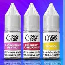 Box of 10 Pukka Juice 5000 Nic Salts E-Liquid