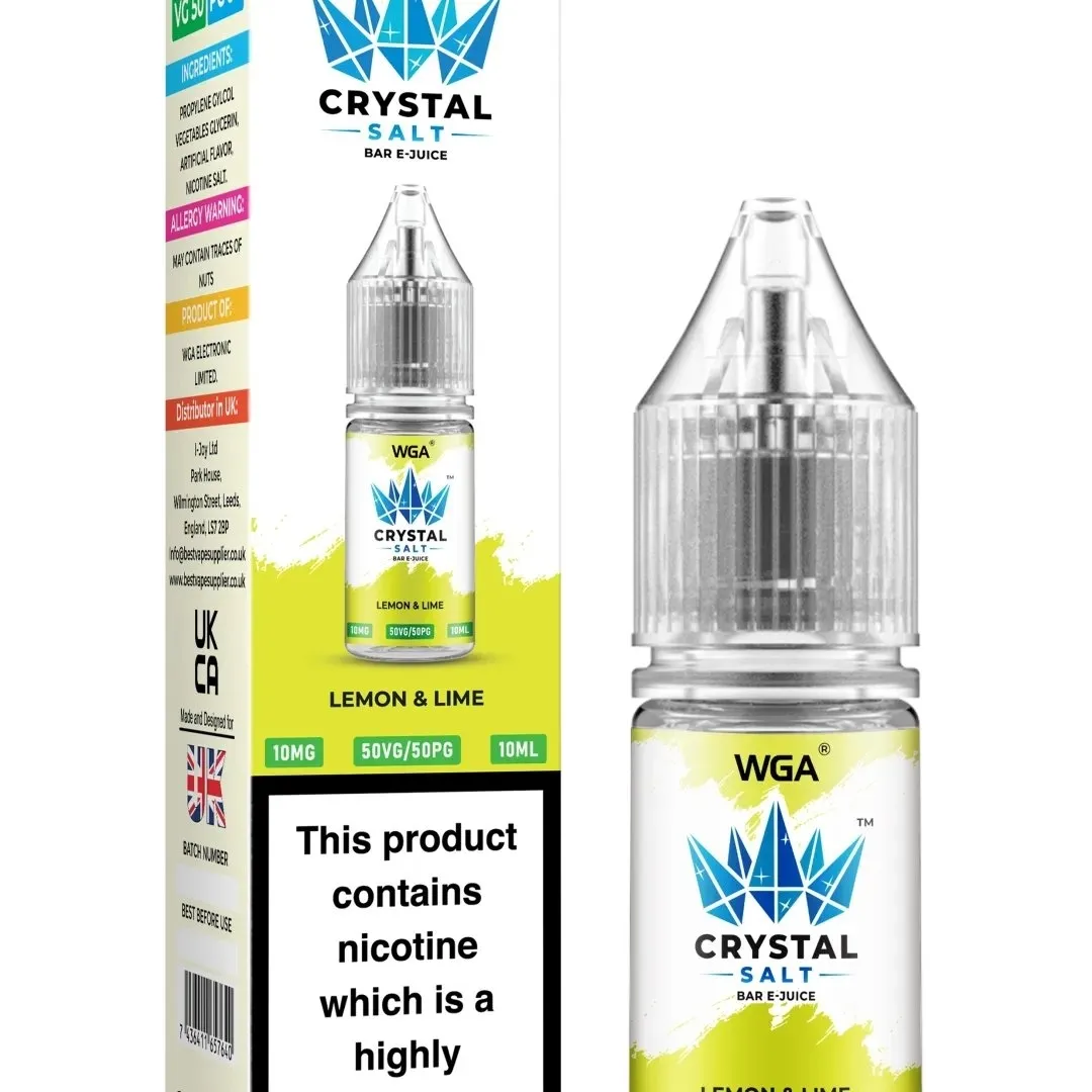 WGA Crystal Salt Bar E-Juice 10ml Nic Salts
