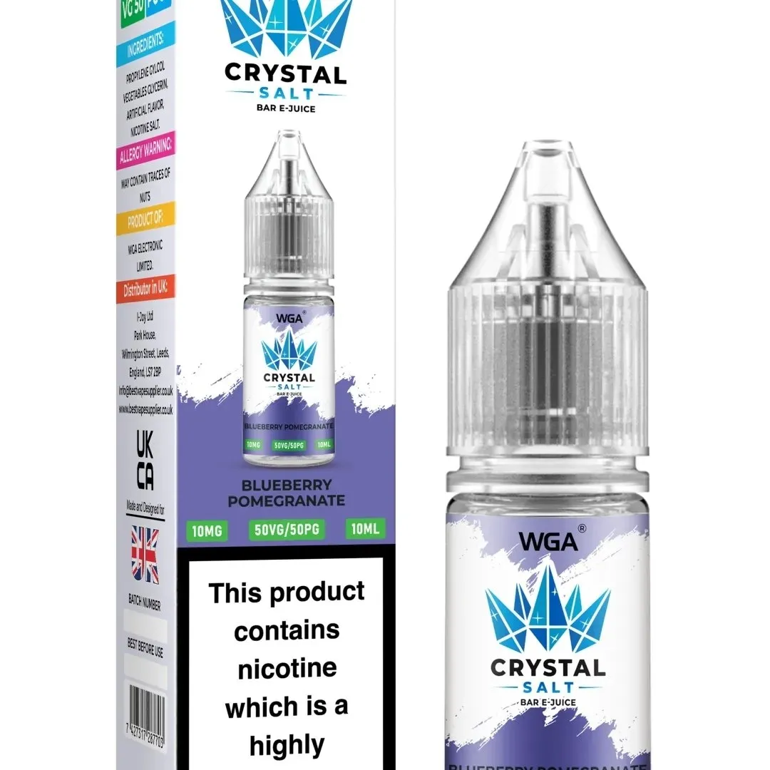WGA Crystal Salt Bar E-Juice 10ml Nic Salts