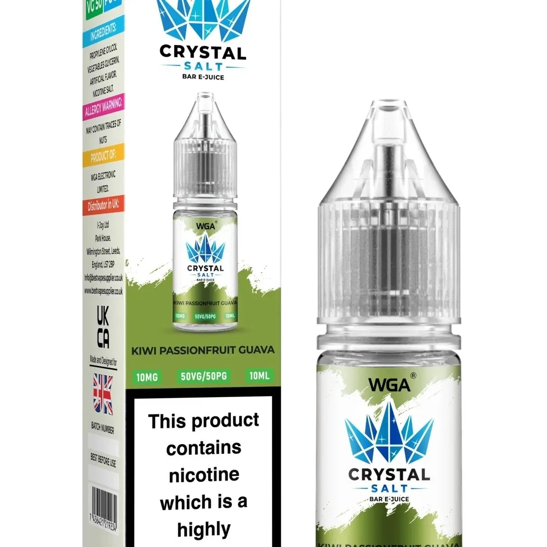WGA Crystal Salt Bar E-Juice 10ml Nic Salts