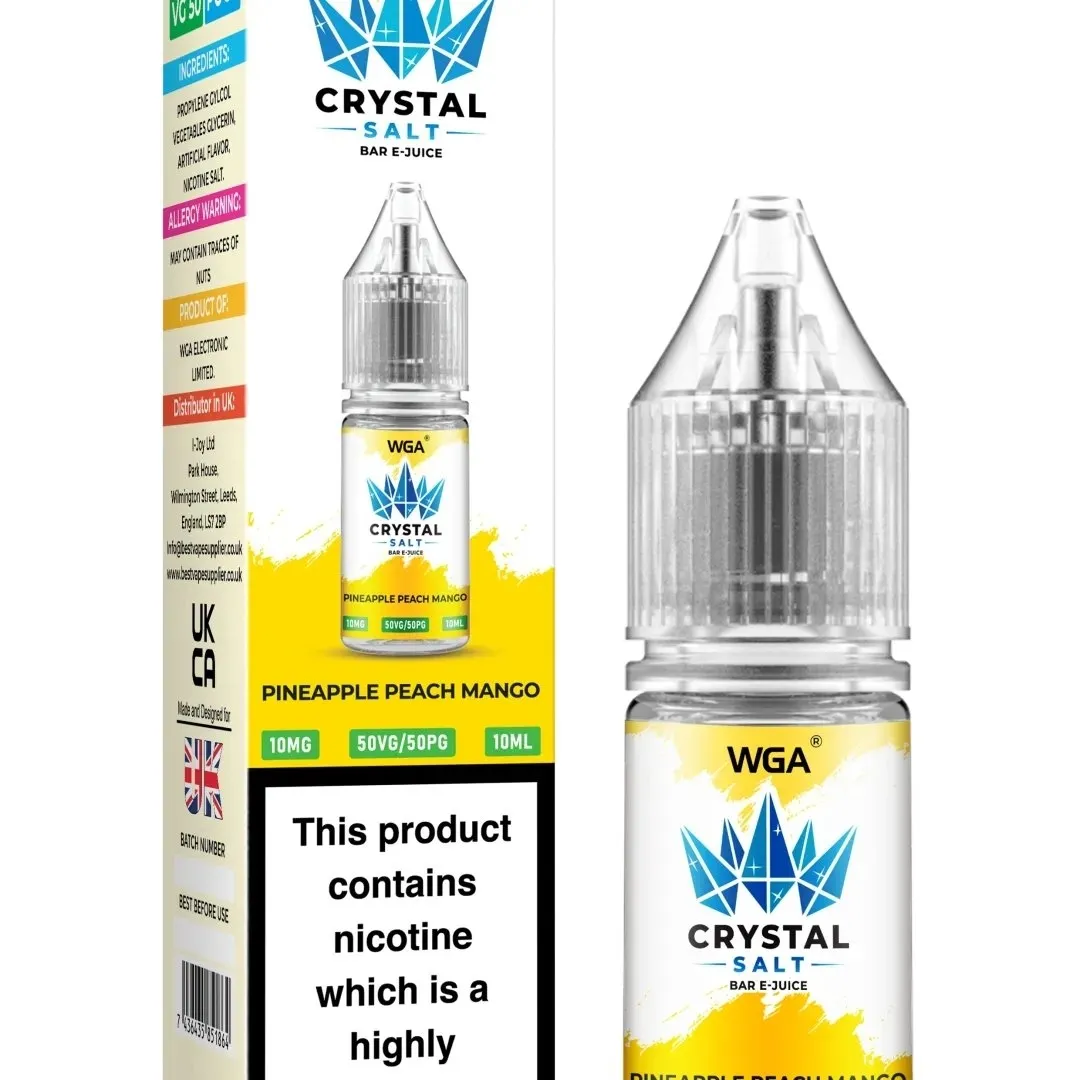 WGA Crystal Salt Bar E-Juice 10ml Nic Salts