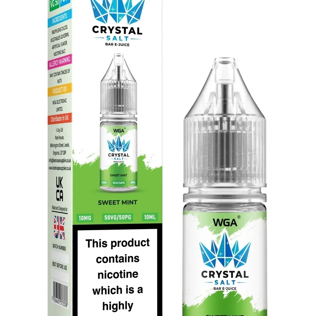 WGA Crystal Salt Bar E-Juice 10ml Nic Salts