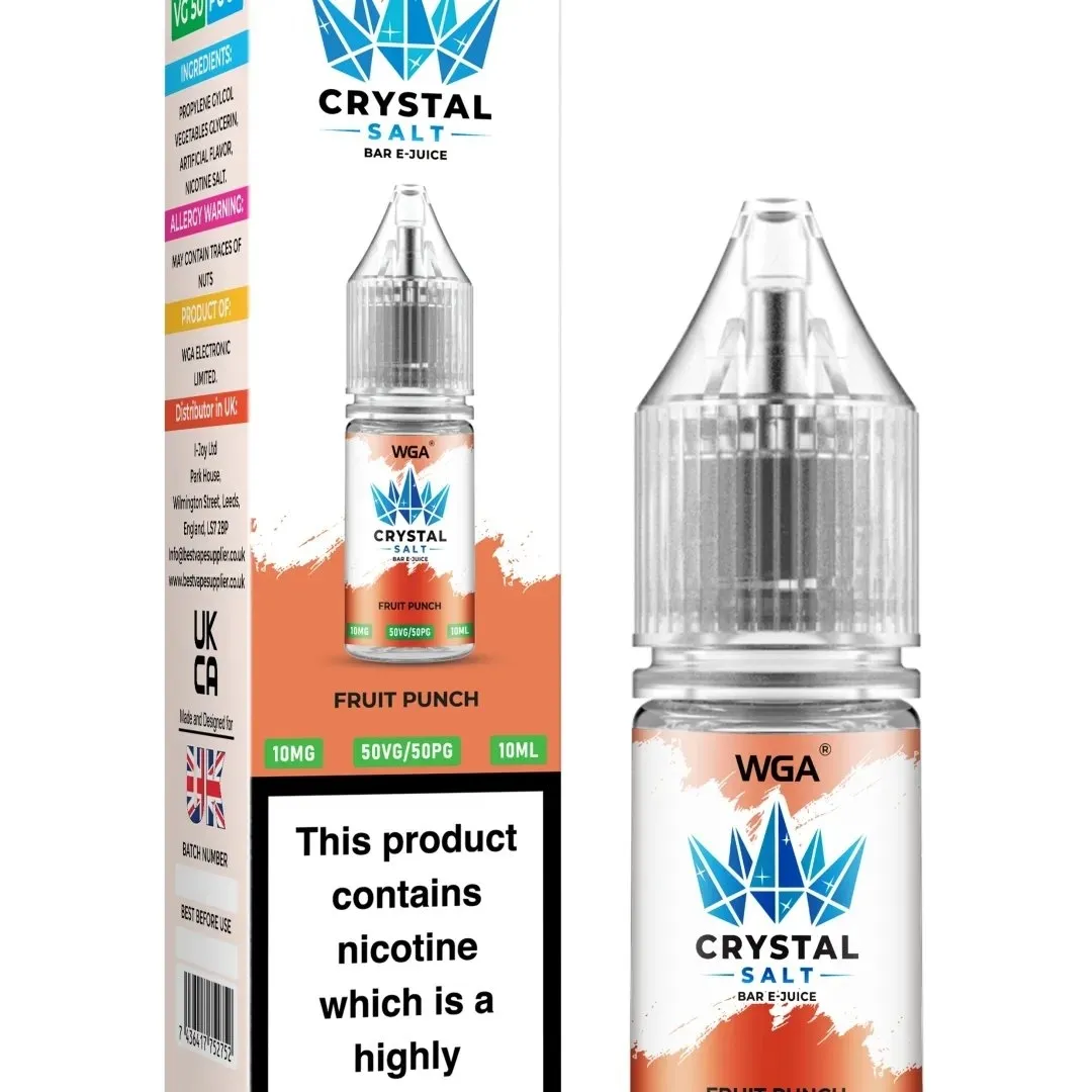 WGA Crystal Salt Bar E-Juice 10ml Nic Salts