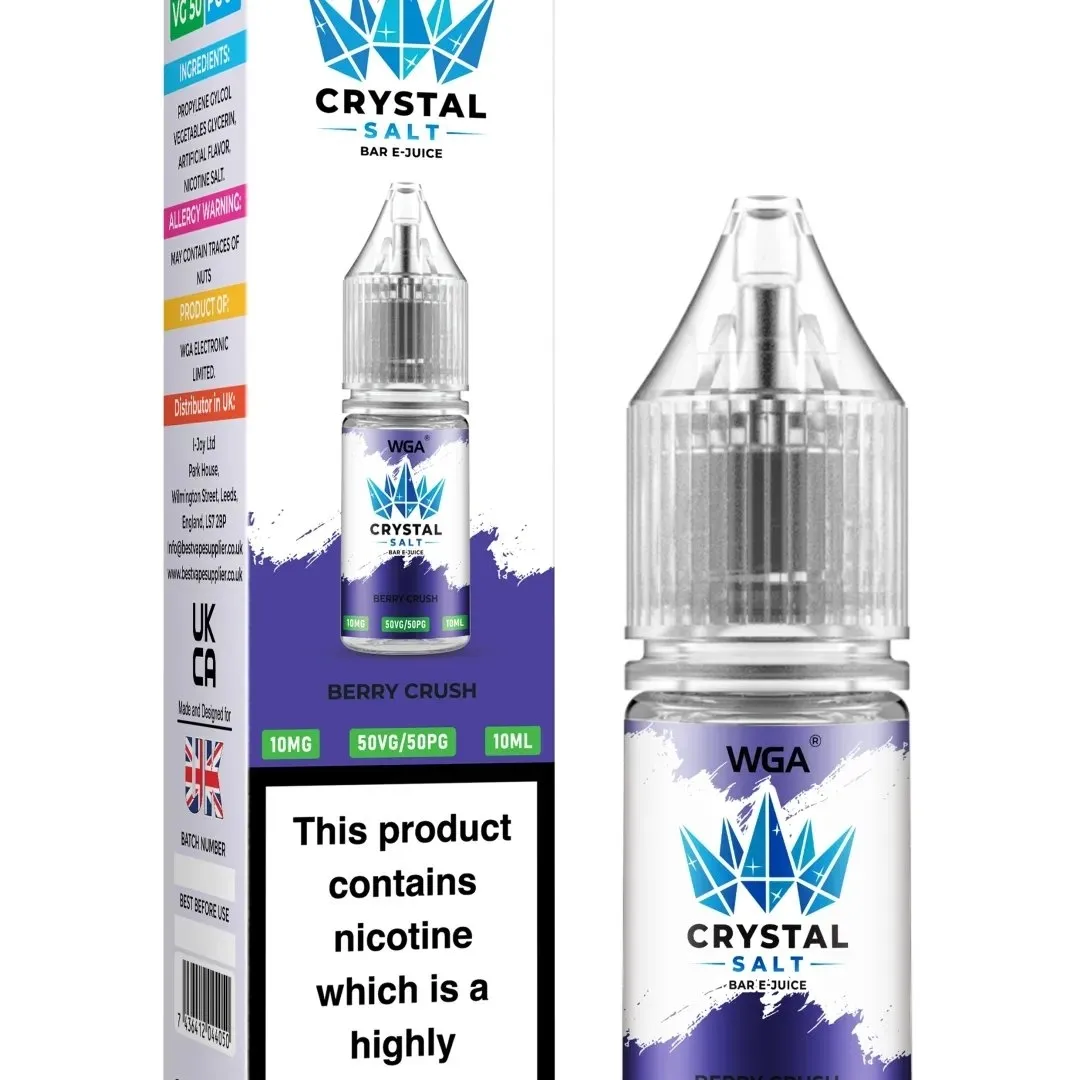 WGA Crystal Salt Bar E-Juice 10ml Nic Salts