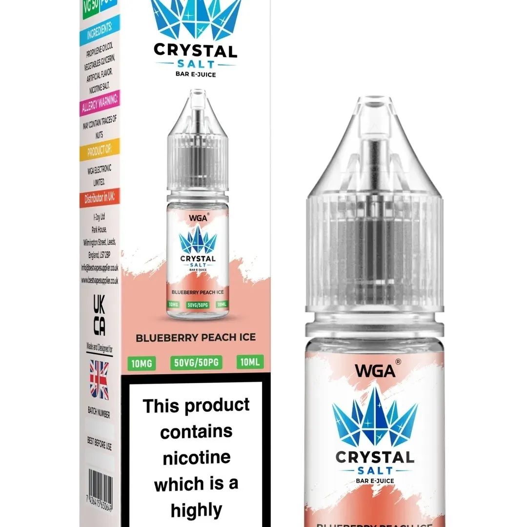 WGA Crystal Salt Bar E-Juice 10ml Nic Salts