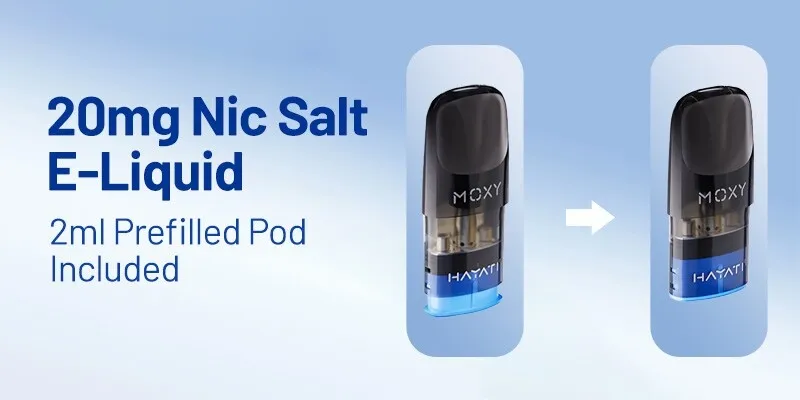  Hayati Moxy Elite Vape Kit 20mg Nic Salt
 