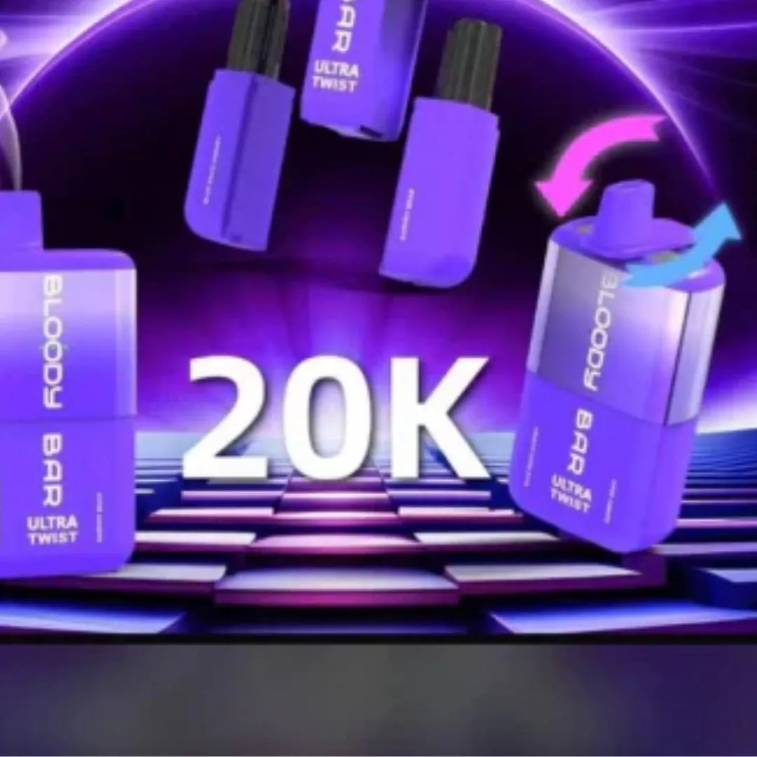Bloody Bar Ultra Twist 20K Prefilled Vape kit
 Design