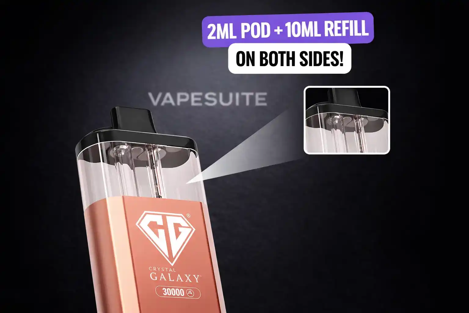 Crystal Galaxy Focus 2 30000 Puffs Prefilled Vape kit
