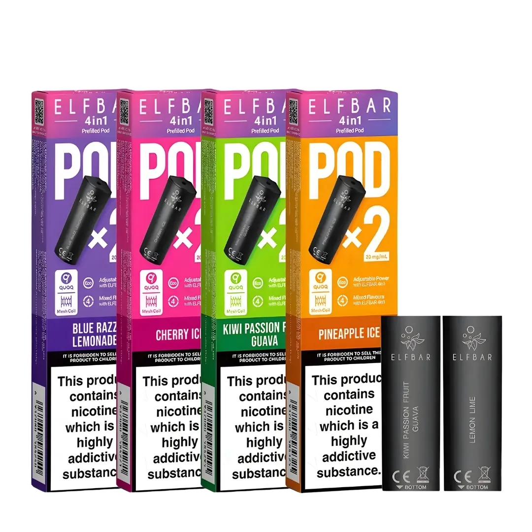 elf bar 4 in 1 prefilled pods flavours