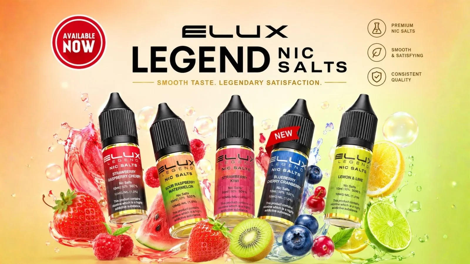 Elux 10ml Nic Salts